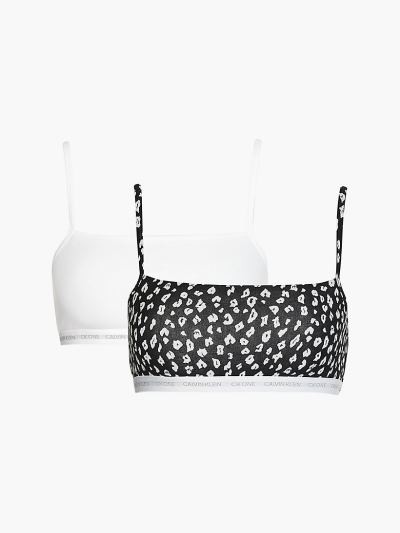 Calvin Klein Underwear HU262058 | Calvin Klein CK One String Női Bralette Fehér / Fekete